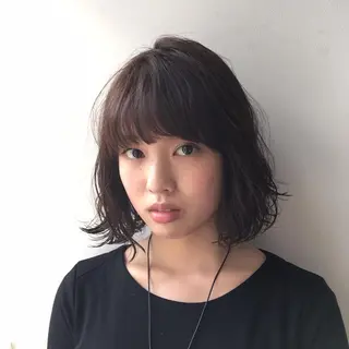 ミディアム パーマ THE DAY所属・AKI HASHIMOTOのヘアスタイル