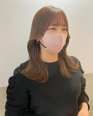 ミディアム カラー 松尾太樹 【pia】福岡美容室のヘアスタイル