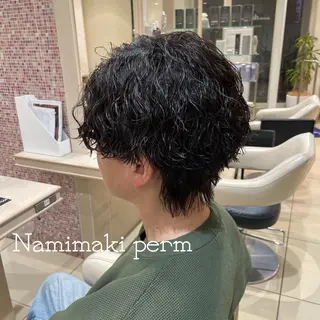 パーマ メンズ ダウンパーマ特化💎 ボブ・レイヤーりなのヘアスタイル