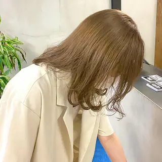 セミロング カラー パーマ ヘアアレンジ メンズ キッズ ネイル マツエク・マツパ EMANON梅田店所属・前川 朋香のヘアスタイル