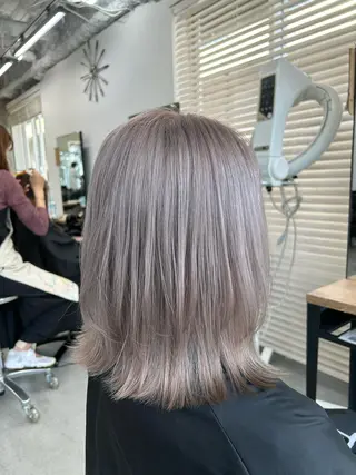 ミディアム カラー ヘアアレンジ 韓国/ハイトーン/ ボブ🎀MIKU🎀のヘアスタイル