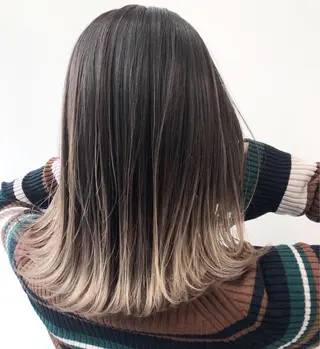 ミディアム カラー パーマ ヘアアレンジ 【公式】amble luxe池袋東口🩷のヘアスタイル