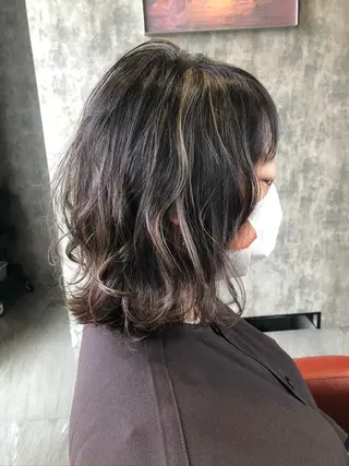ミディアム カラー 杉田 一浩のヘアスタイル