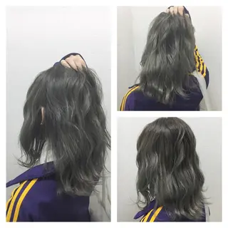 ミディアム カラー JILBLAN京都 ショート/ハイライトのヘアスタイル