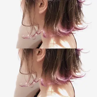 ショート カラー ボブ・レイヤーカット 吉敷航一のヘアスタイル