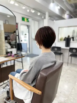 ショート カラー ヘアアレンジ 🧸縮毛矯正特化 金澤 彩香🎀のヘアスタイル