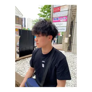 ショート パーマ ヘアアレンジ メンズ ange☞ soutaのヘアスタイル