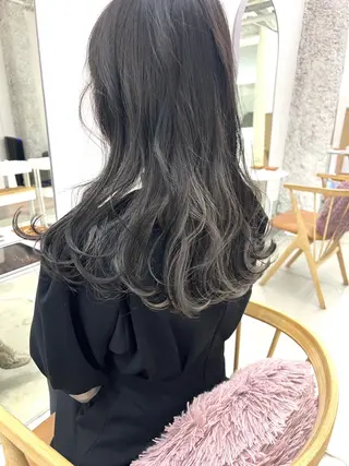 セミロング NIKO/名古屋/ 伏見/花屋併設のヘアスタイル