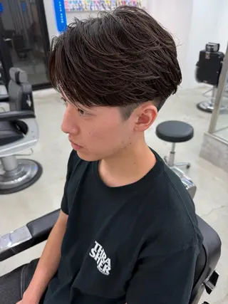 ショート パーマ メンズ 亀井隆汰/メンズ専門 パーマ特化美容師のヘアスタイル