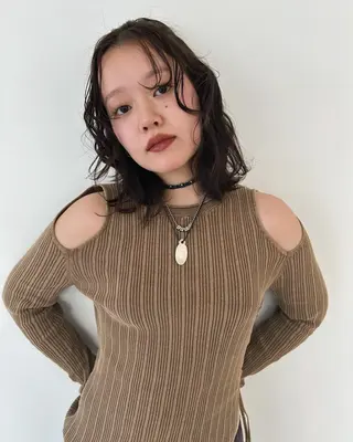 ミディアム カラー land所属・透明感カラー/レイヤ ー🌙Honokaのヘアスタイル