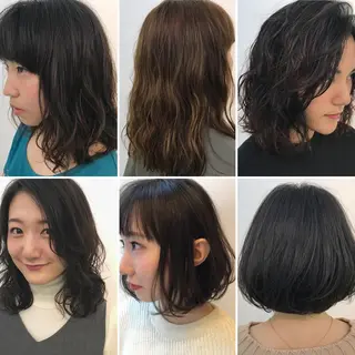 カラー パーマ 杉崎 秀弥のヘアスタイル