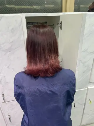 ミディアム ハイトーンカラーエク ステ🌺RENA🌺のヘアスタイル