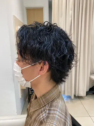 ショート パーマ メンズ メンズ特化型美容師 栗山勇人のヘアスタイル