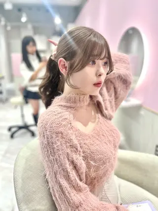 ロング 韓国/縮毛矯正/ カンタのヘアスタイル