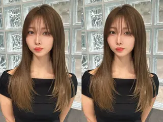 ロング MASHU韓国ヘア/ レイヤー/透明感カラのヘアスタイル