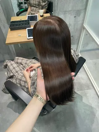 セミロング カラー ayano /レイヤー/艶カラーのヘアスタイル