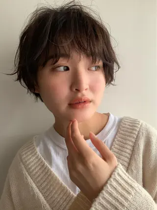 ショート GO TODAY  SHAIR SALON 梅田NU茶屋町店所属・田中成美/レイヤー カット/透明感カラーのヘアスタイル