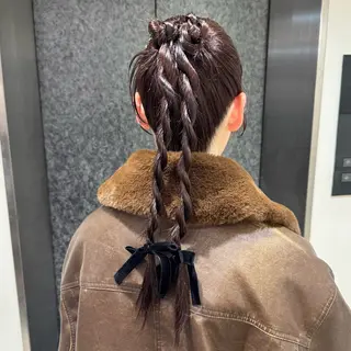 ロング ヘアアレンジ sia所属・Nene Murakamiのヘアスタイル