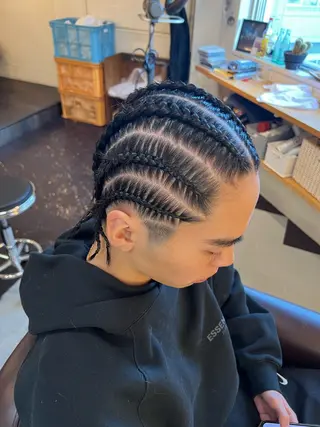 ロング ヘアアレンジ メンズ mow hair所属・yoshikei -mow hair-のヘアスタイル