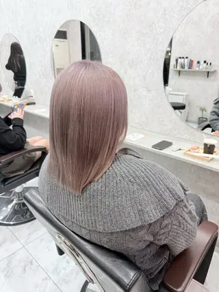 ショート カラー 🌺ハイトーン🌺 矢葺 なぎさ🌺🌺のヘアスタイル