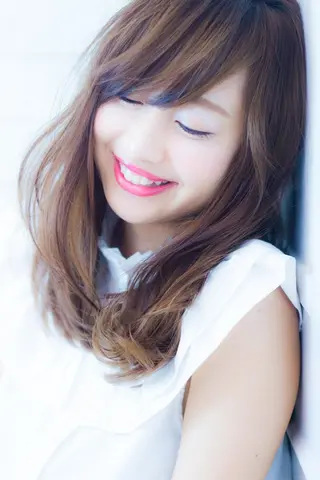 ミディアム セミロング ロング カラー パーマ 髪質改善&韓国風特化 型サロン ミシェリーのヘアスタイル