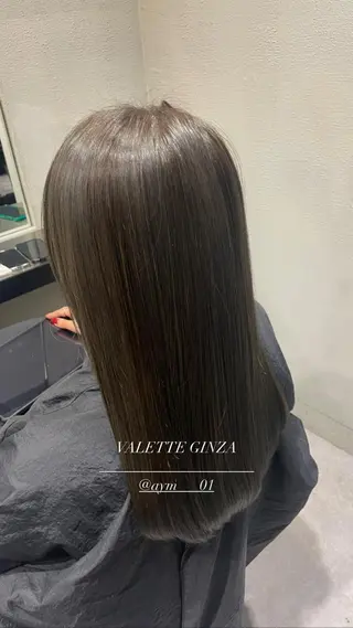 セミロング カラー 銀座/韓国ヘア🤍 レイヤーAYUMIのヘアスタイル