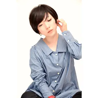 ショート ミディアム カラー 江上拓郎/ショート /酸性ストレートのヘアスタイル