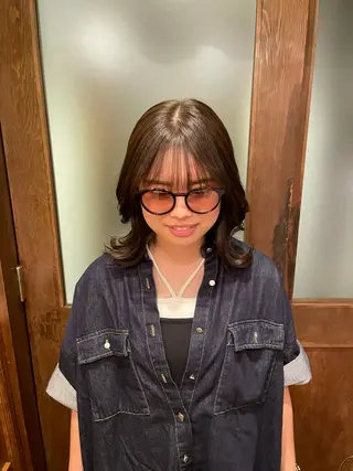 ミディアム ボブ/縮毛矯正/レイ ヤー♡Natsukiのヘアスタイル