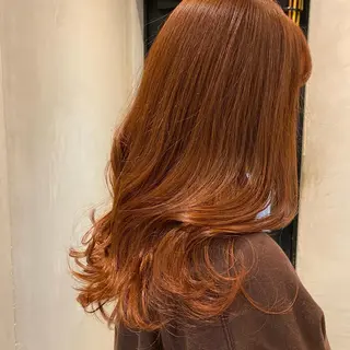セミロング カラー ヘアアレンジ 顔周りcut・ご相談 ＝新宿しずく🇰🇷のヘアスタイル