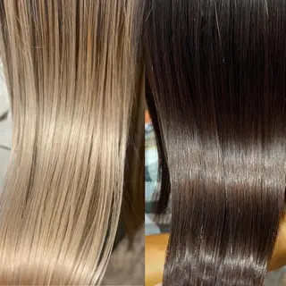 ロング カラー 髪質改善/縮毛矯正/ 超高濃度水素ケアのヘアスタイル