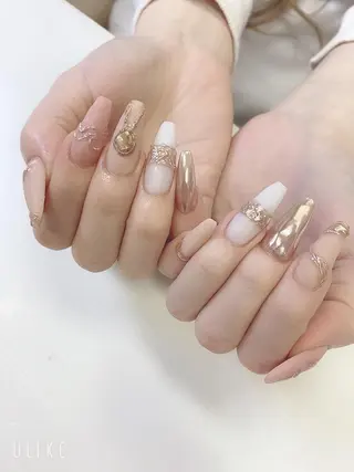 ロング JNA認定講師🌸 RIEのネイルデザイン