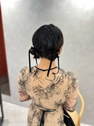 ミディアム ubu share salon所属・鈴村緋女／ヘアセット ／耳ツボジュエリーのその他イメージ