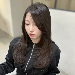 ロング 韓国レイヤー/艶髪/ manami🥣のヘアスタイル