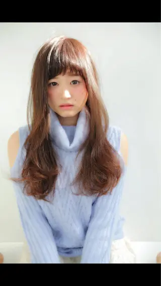 ロング カラー パーマ ヘアアレンジ Hair mission【ヘアーミッション】心斎橋所属・エクステ／レイヤー 落合/心斎橋のヘアスタイル