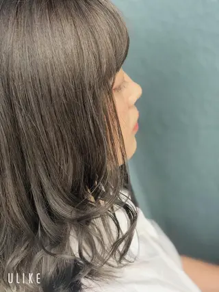 ミディアム mori  by little所属・デザインカラー✨新倉 佑奈のヘアスタイル