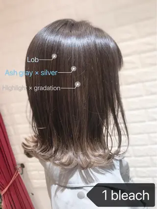 ミディアム カラー BEBE所属・ご新規様限定 透明感カラーKANAのヘアスタイル