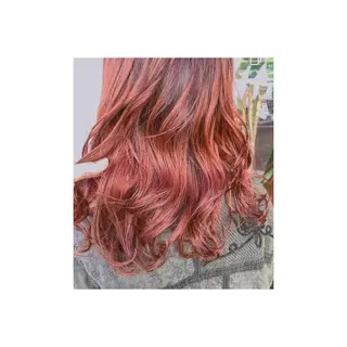 セミロング カラー やました りなのヘアスタイル