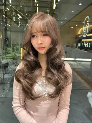 ロング カラー 🇰🇷韓国スタイル /束間まつげ🎀ミキのヘアスタイル