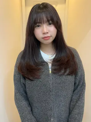 ロング yuka/ロング/ レイヤーカットモデルのヘアスタイル