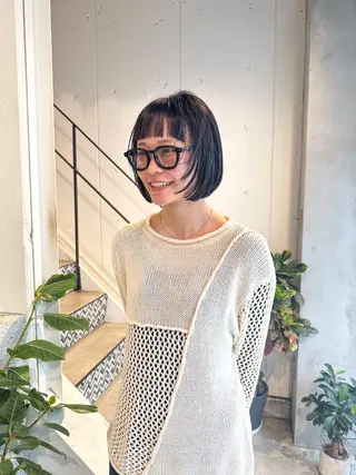 ショート 栄/レイヤーカット /オリーブ/傑🦥のヘアスタイル