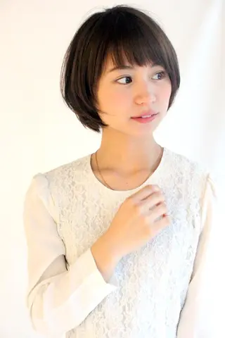 ショート カラー パーマ 羽田 ひろむのヘアスタイル