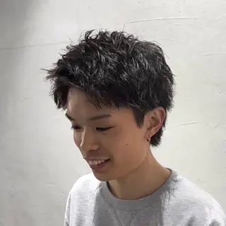 ショート パーマ メンズ 楽で簡単に決まる メンズヘア💥曽我尾のヘアスタイル