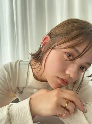 ミディアム Lamana所属・透明感カラー/ 加瀬たまものヘアスタイル