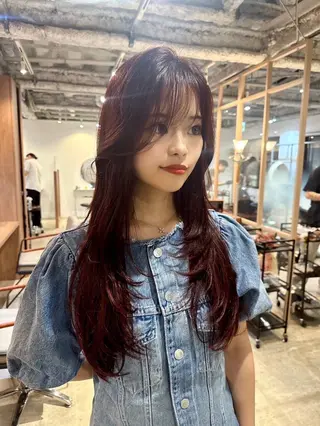 ロング 【ボブ/縮毛矯正 /髪質改善】motoのヘアスタイル