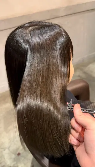 ロング パーマ 髪質改善 すずきひじりのヘアスタイル