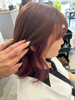 BATON所属・なかじま しほののヘアスタイル