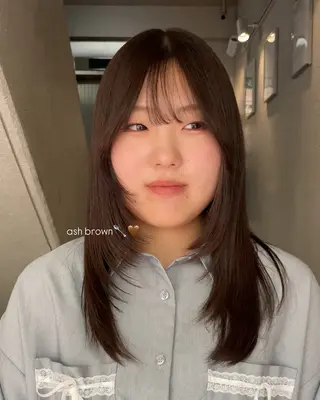 カラー こいき/ブラウン・ 暖色/艶カラー🎀✨のヘアスタイル