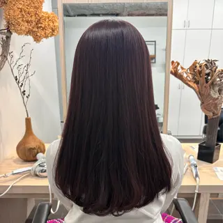 ロング カラー かどた はるなのヘアスタイル
