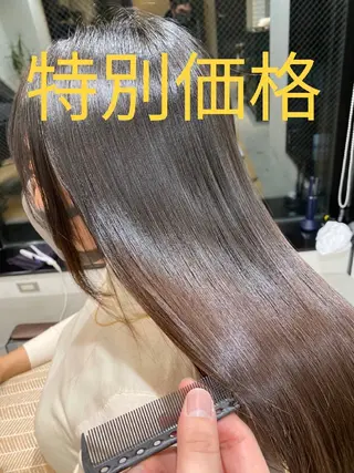 カラー ロング 深夜まで営業中‼️ レム髪質改善のヘアスタイル