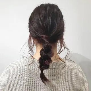 セミロング カラー レイヤー/顔周り /AKARIのヘアスタイル